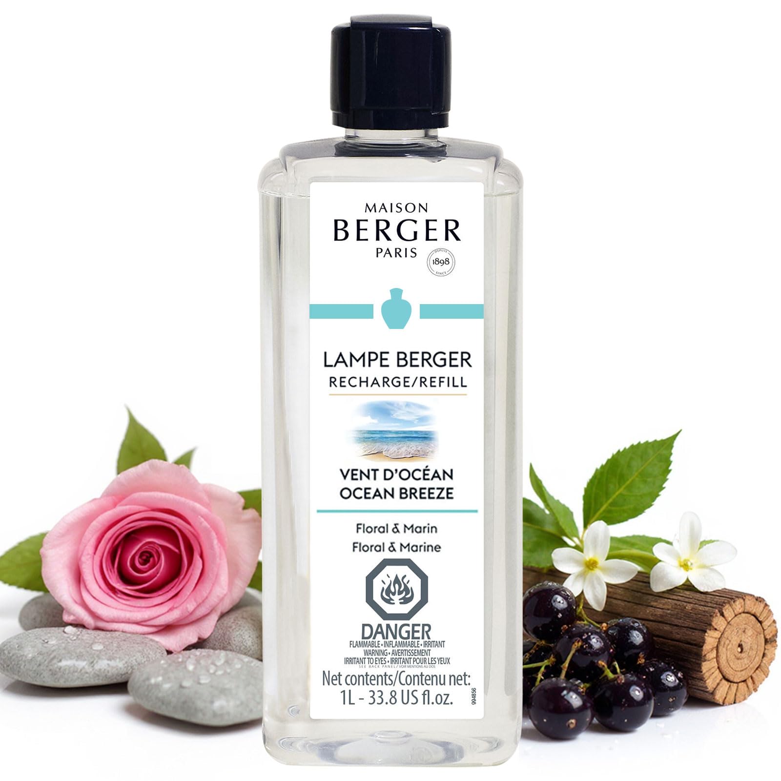 Amazon.com: Maison Berger Ocean Breeze Lampe Berger Refill, 1