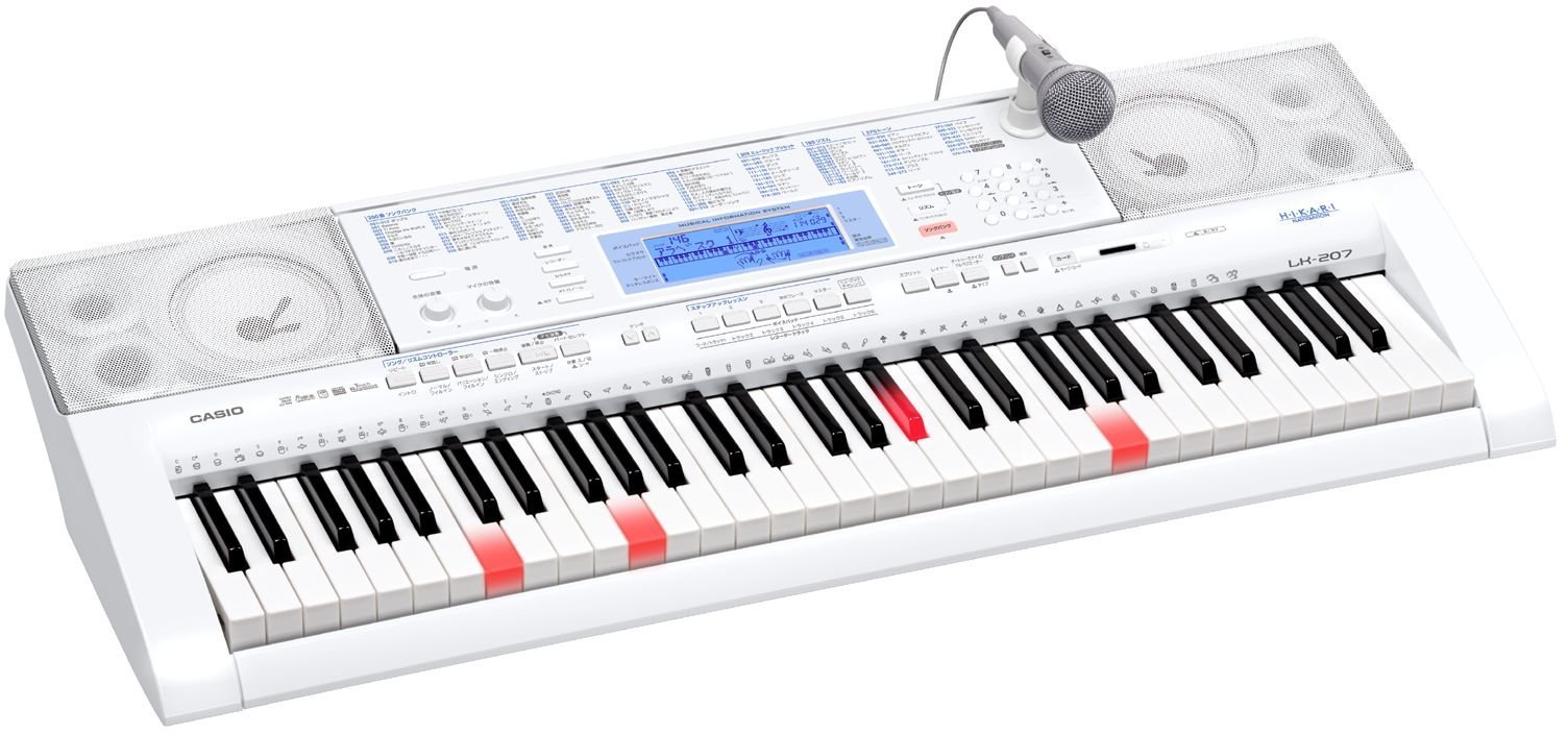 Amazon.co.jp: CASIO 光ナビゲーションキーボード(61鍵盤) LK-207 LK