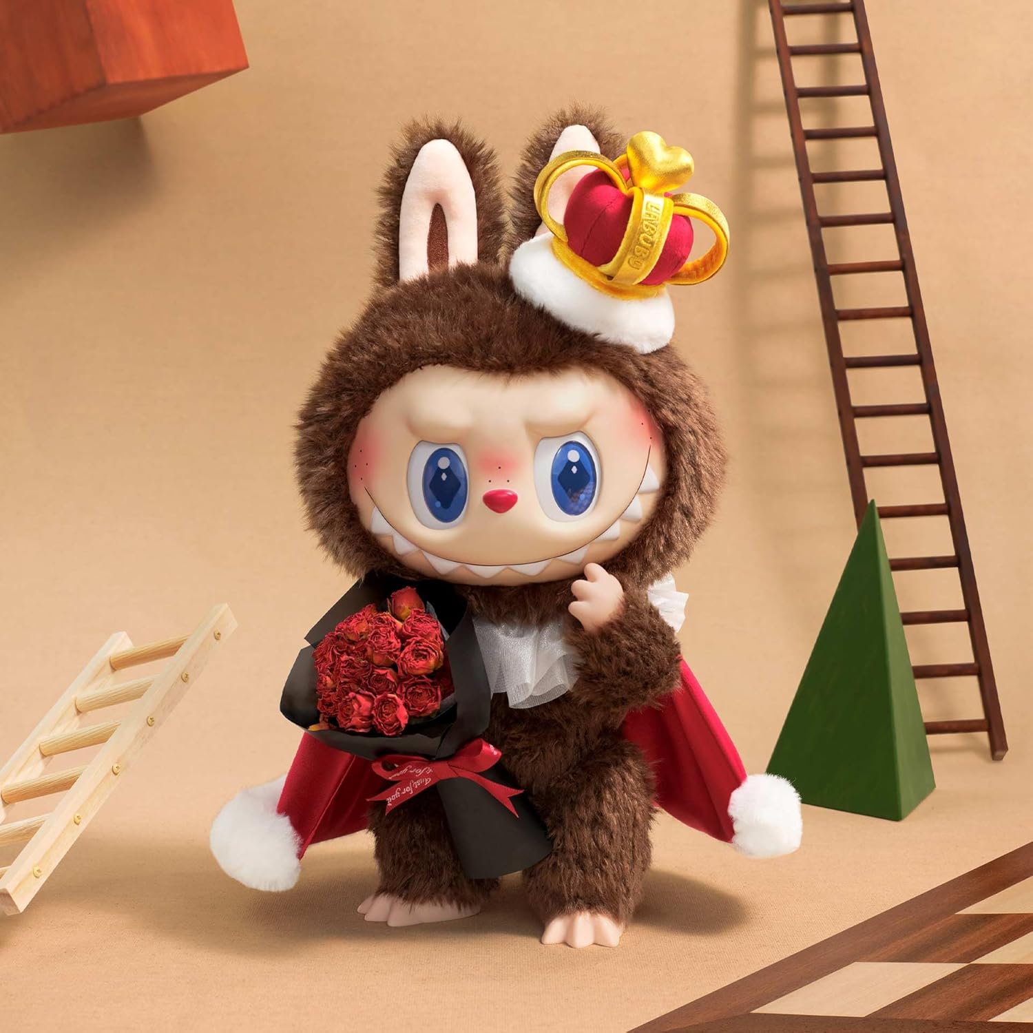 POP MART The Monsters LABUBU Let's Checkmate Series Boneca de