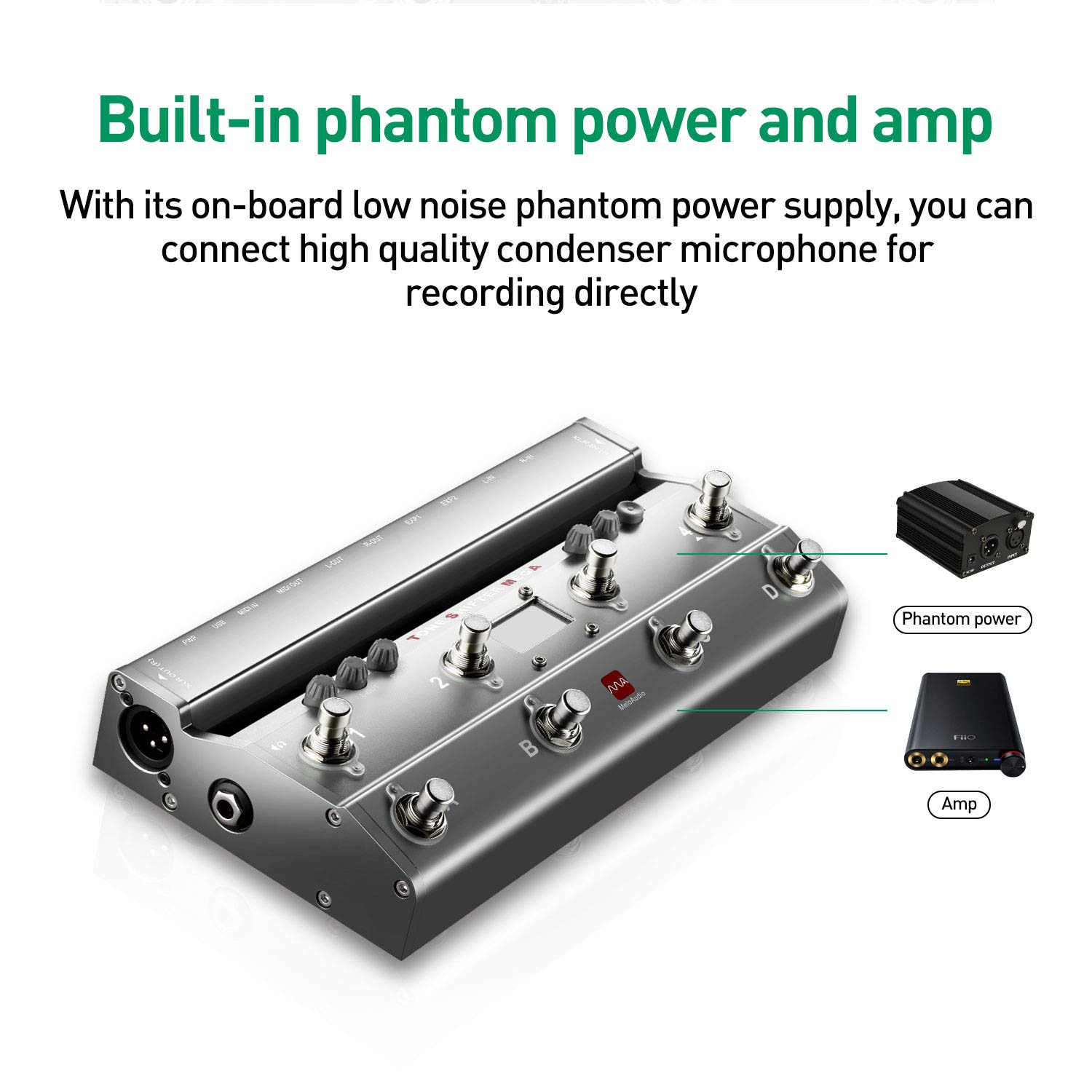 MeloAudio Tone Shifter TS Mega Audio Interface w/MIDI Foot