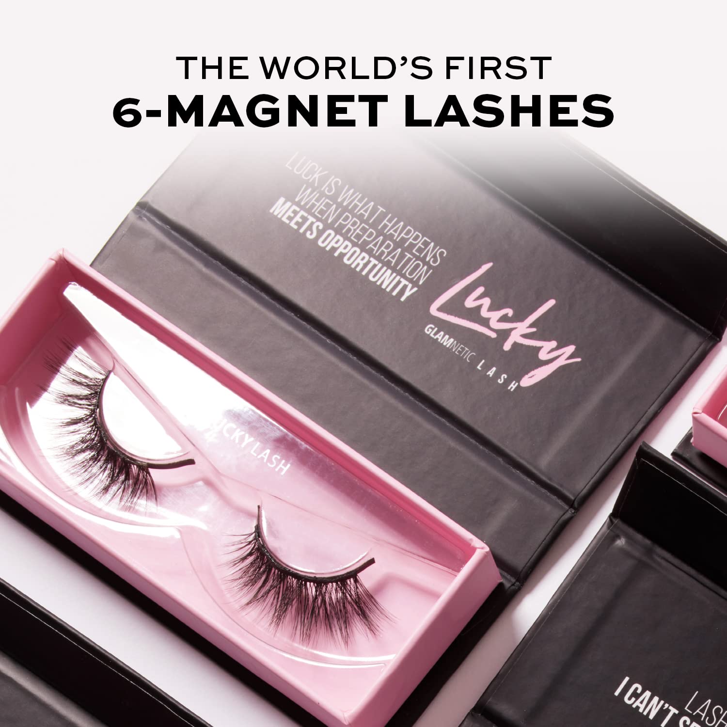 Amazon.com: Glamnetic Magnetic Eyelashes - Lucky | Short Magnetic