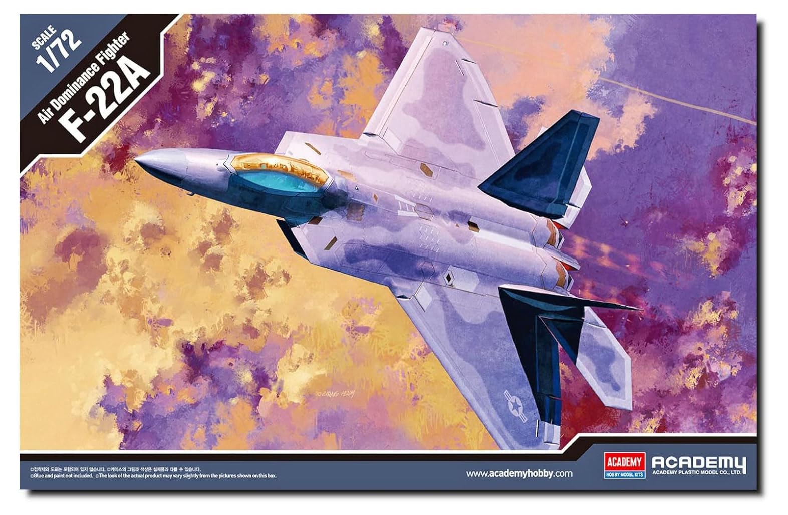 Amazon | Academy アカデミー 1/72 F-22A ラプター AM12423 プラモデル