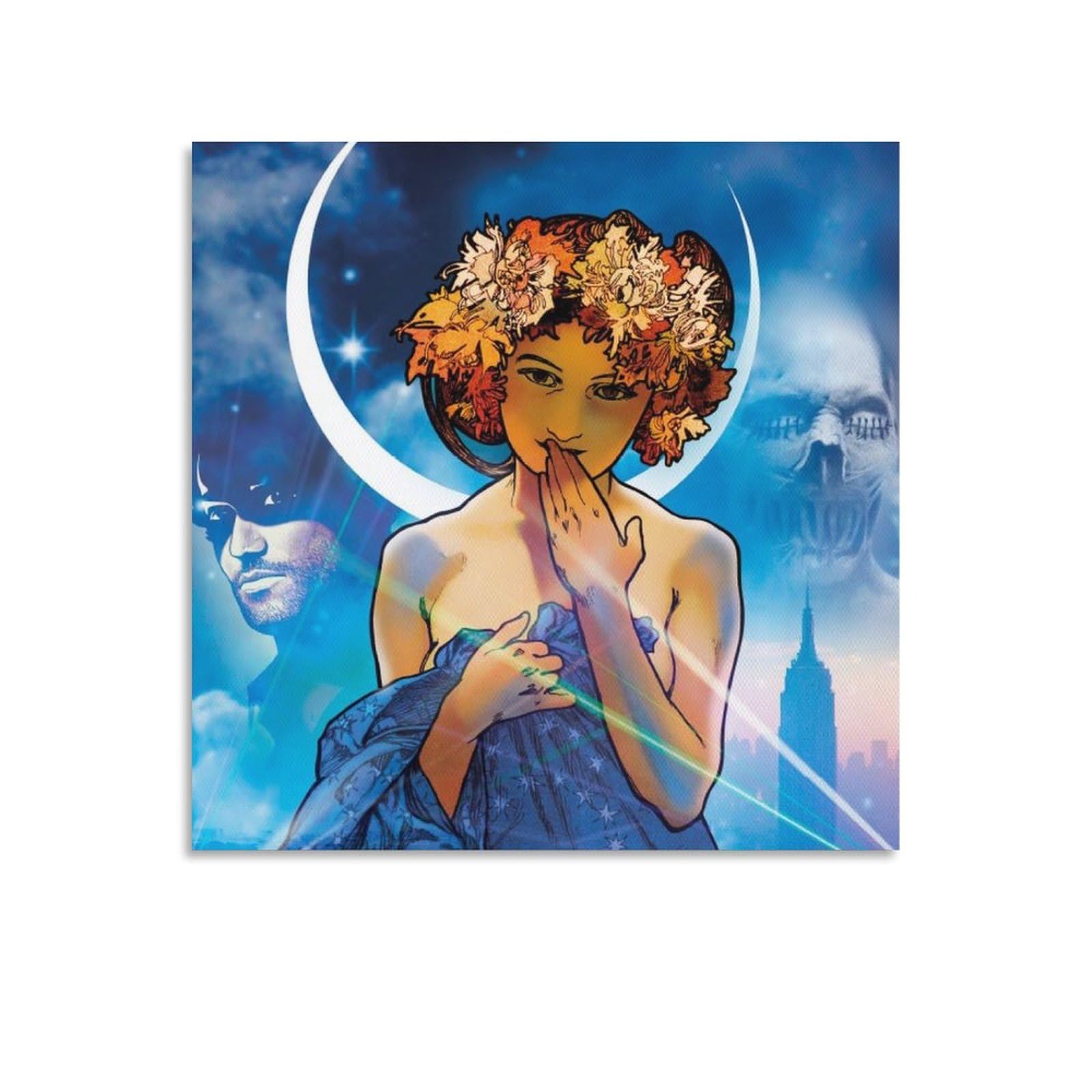 Amazon.co.jp: Alphonse Muchaアルフォンス・ミュシャ《月と星