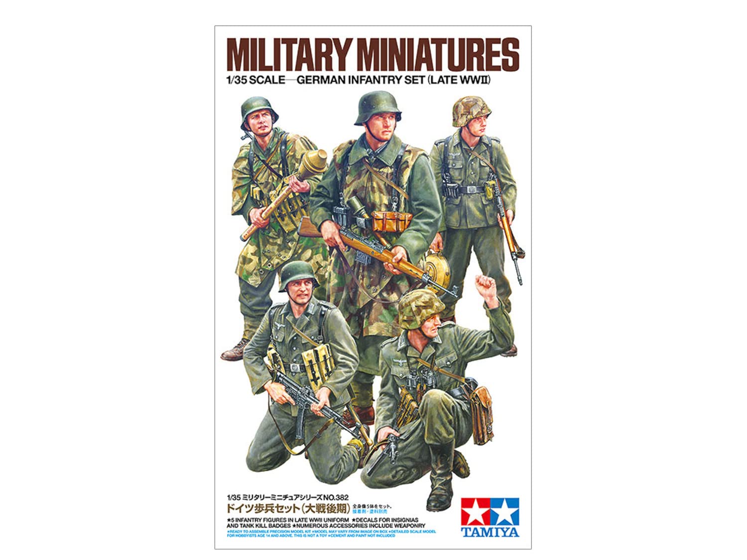 Amazon.com: Tamiya 35382 1:35 Fig-Set Dt. Infantry 1943-45 (5