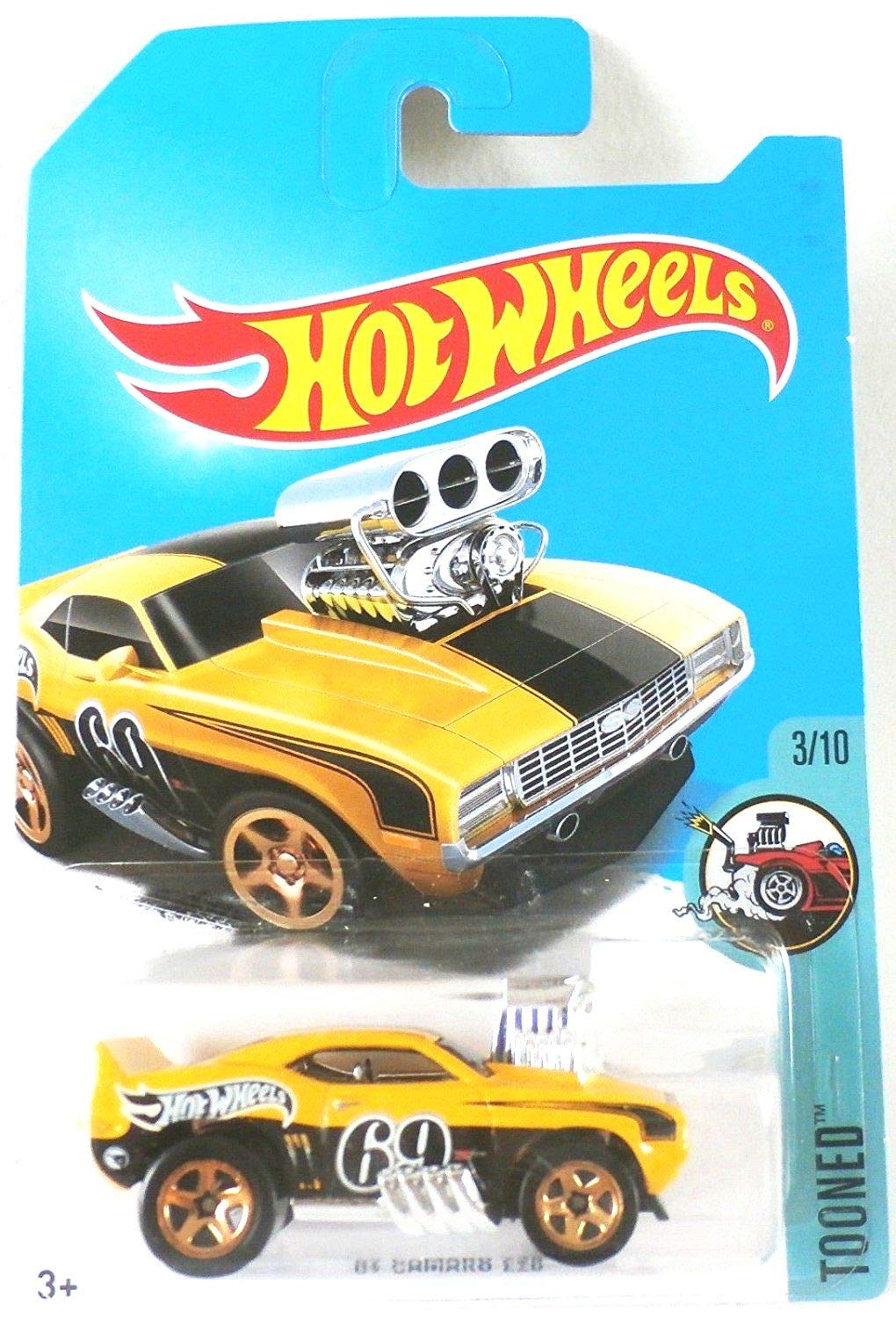 Amazon.com: Hot Wheels 2017 Tooned '69 Camaro Z28 Treasure Hunt