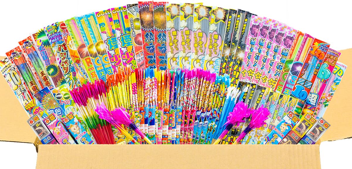 Amazon | 手持ち花火 どどーんと合計500本以上！ 大量 カラフル