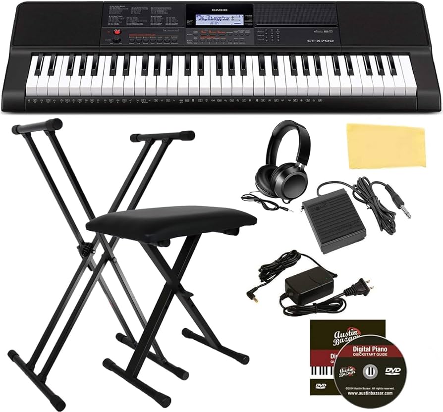 Amazon.com: Casio CT-X700 Portable Keyboard Bundle with Stand