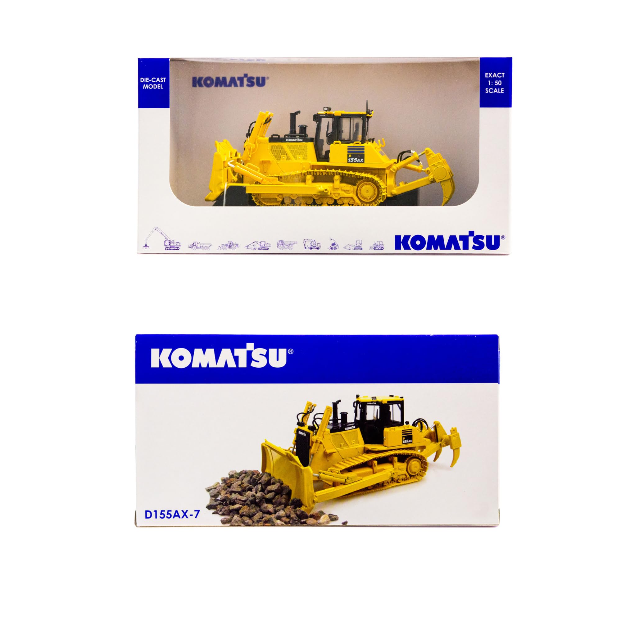 Amazon | ユニバーサルホビー 1/50 コマツ D155AX ブルドーザ 塗装済