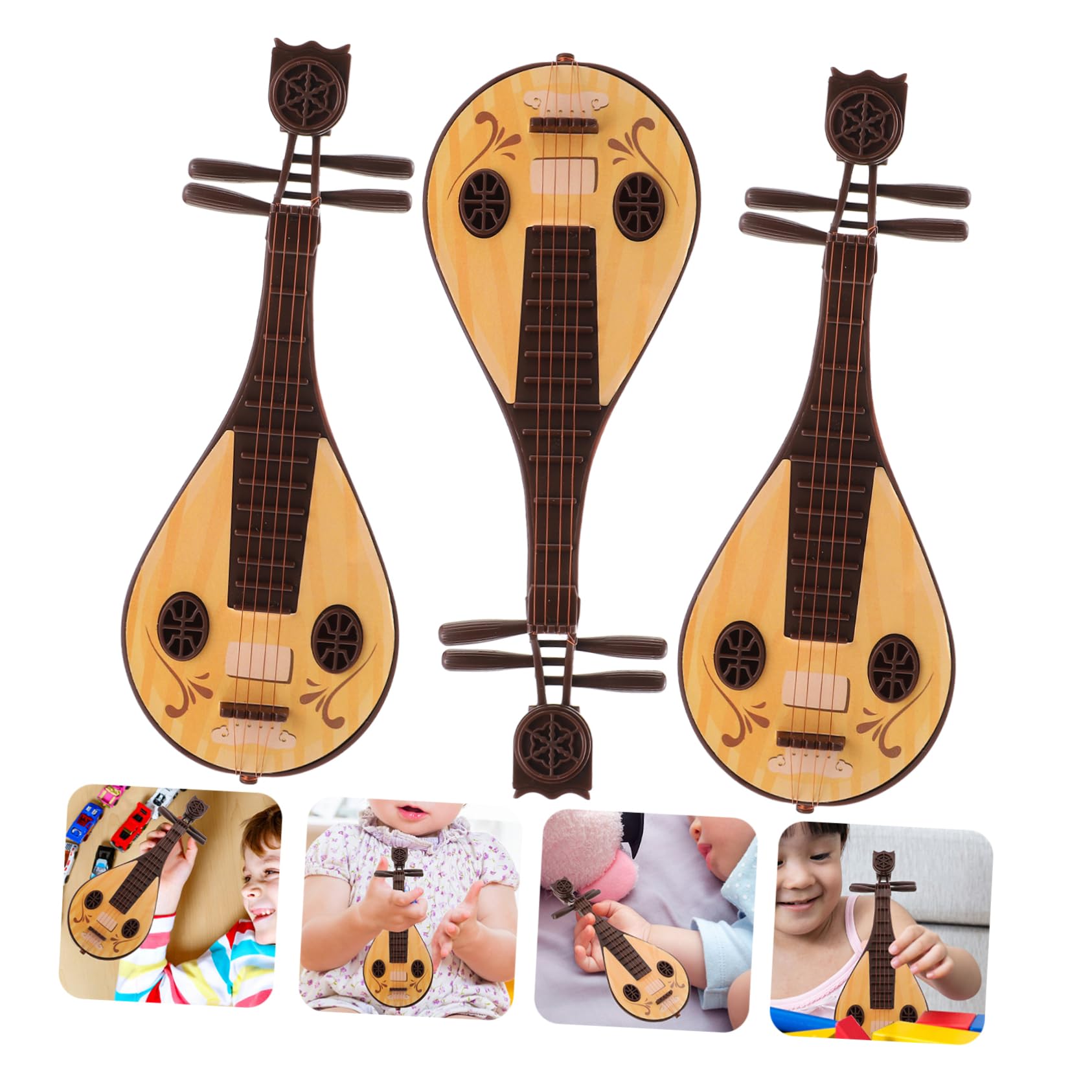 Amazon.co.jp: PHENOFICE ミニ中国風琵琶 ミニチュア琵琶 楽器モデル