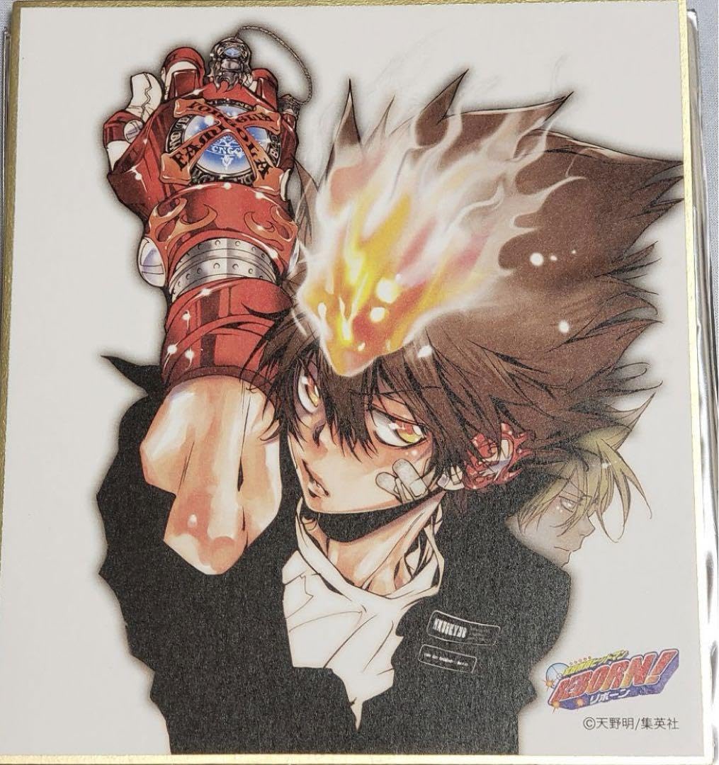 Amazon | 家庭教師ヒットマンREBORN 色紙 沢田綱吉 天野明展 | 色紙