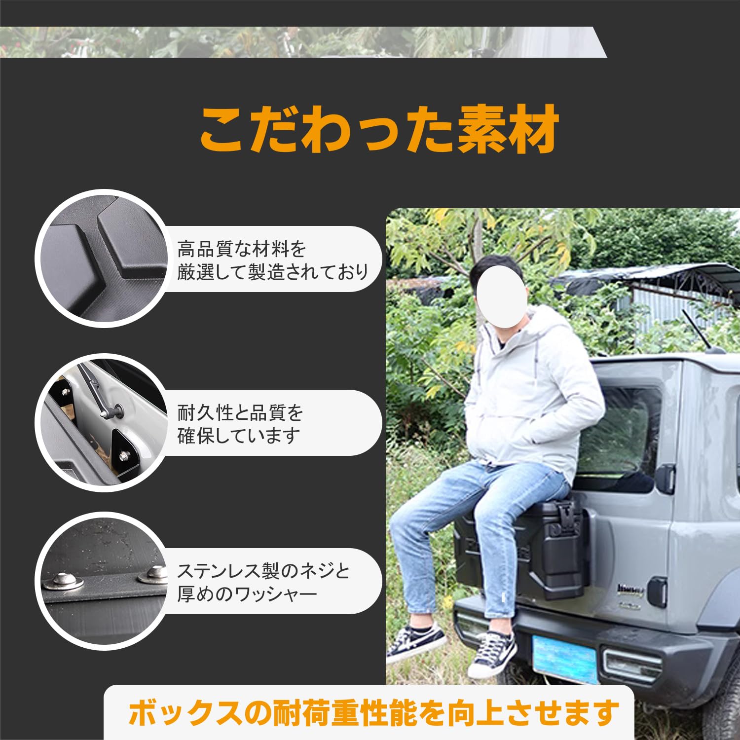 Amazon | FOVNY リアゲートボックス 新型スズキジムニー JB64 JB74