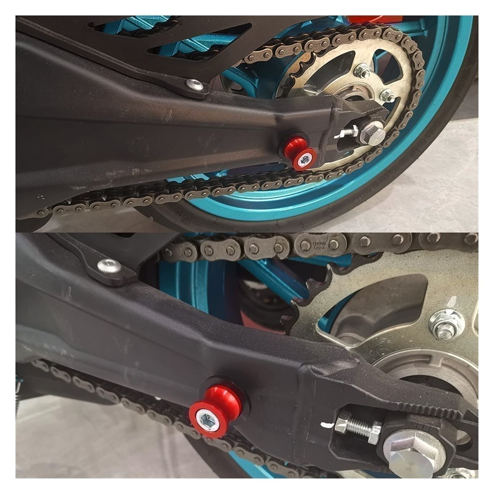 Amazon.com: Motorcycle Aluminum Swingarm Spools Slider Stand