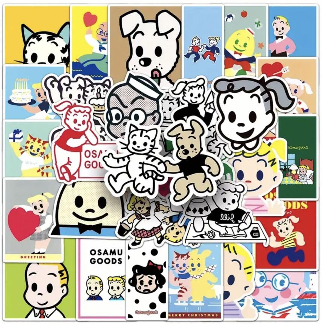 Amazon.co.jp: オサムグッズ ステッカー シール 原田治 50枚セット