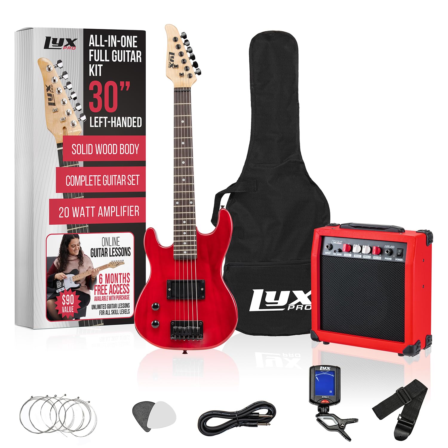 Amazon.com: LyxPro Left Hand 30 Inch Electric Guitar Kit for Lefty