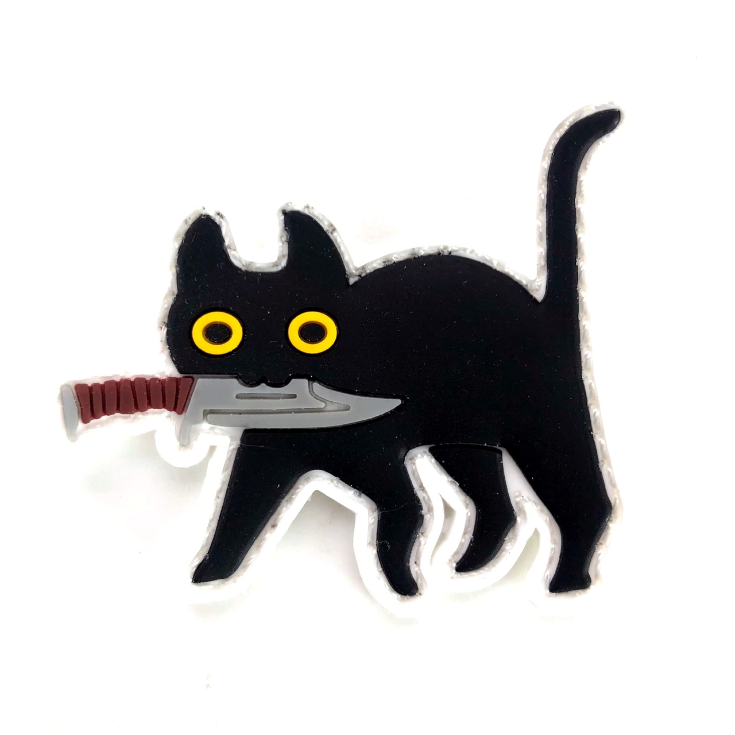 Amazon.co.jp: RESPEC ベルクロ パッチ PVC ワッペン ナイフをくわえた