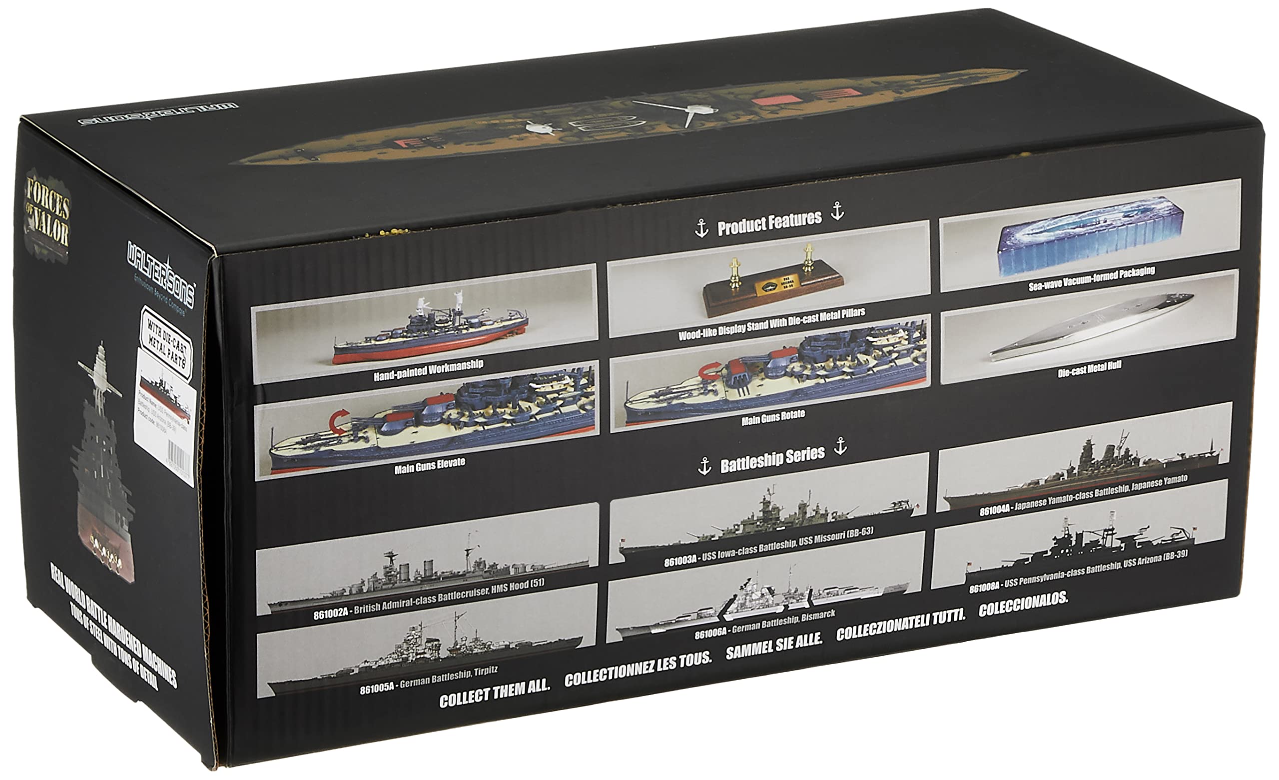 Amazon.co.jp: ウォルターソン 1/700 戦艦 アリゾナ (BB-39) 1941 完成