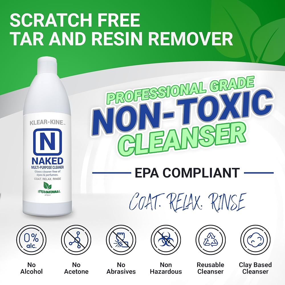 Amazon.com: KLEAR KINE Naked Glass Cleaner |Original Clay Based