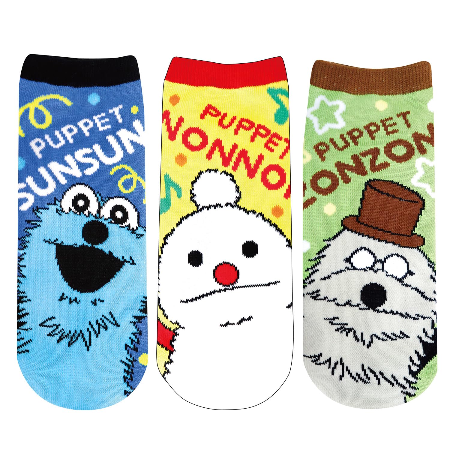 Amazon.co.jp: 【Amazon.co.jp限定】ソックス3足セット パペット