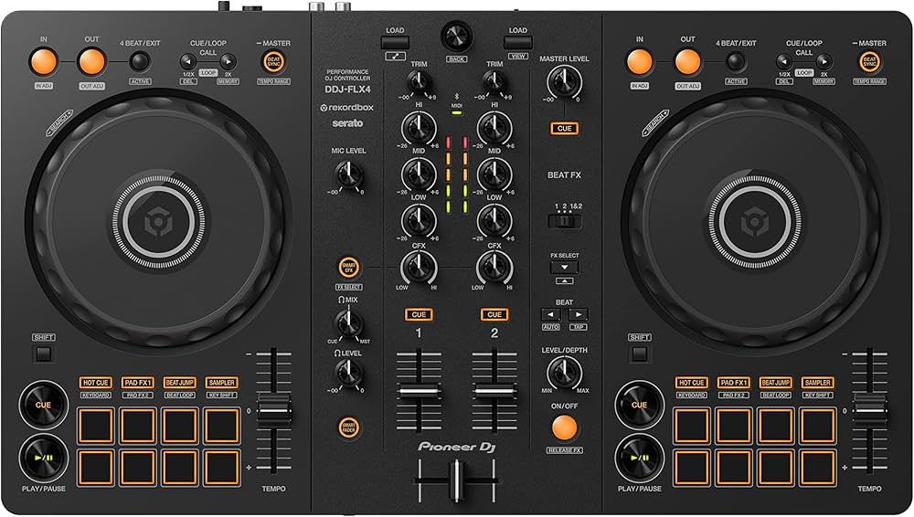 Pioneer DJ Pioneer DDJ-FLX4 Taşınabilir 2 Kanallı DJ Controller