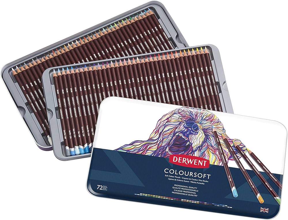 Amazon | Derwent ダーウェント 色鉛筆 カラーソフト 72色セット