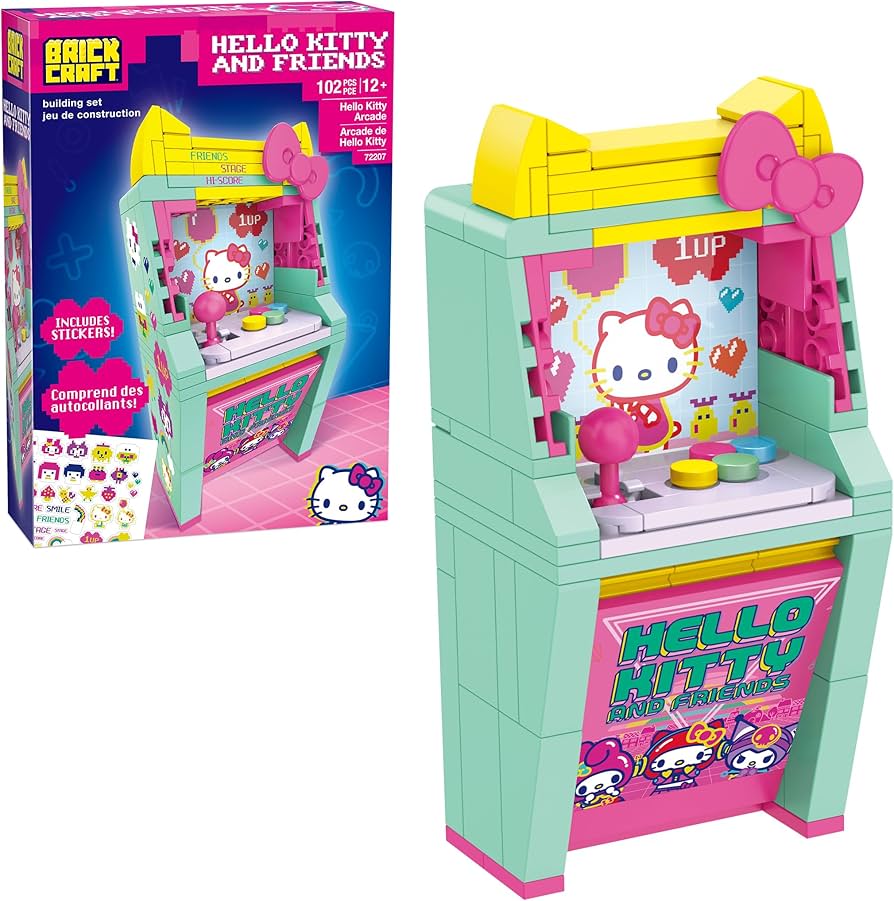 Amazon.com: Brickcraft Hello Kitty and Friends Arcade Building Set