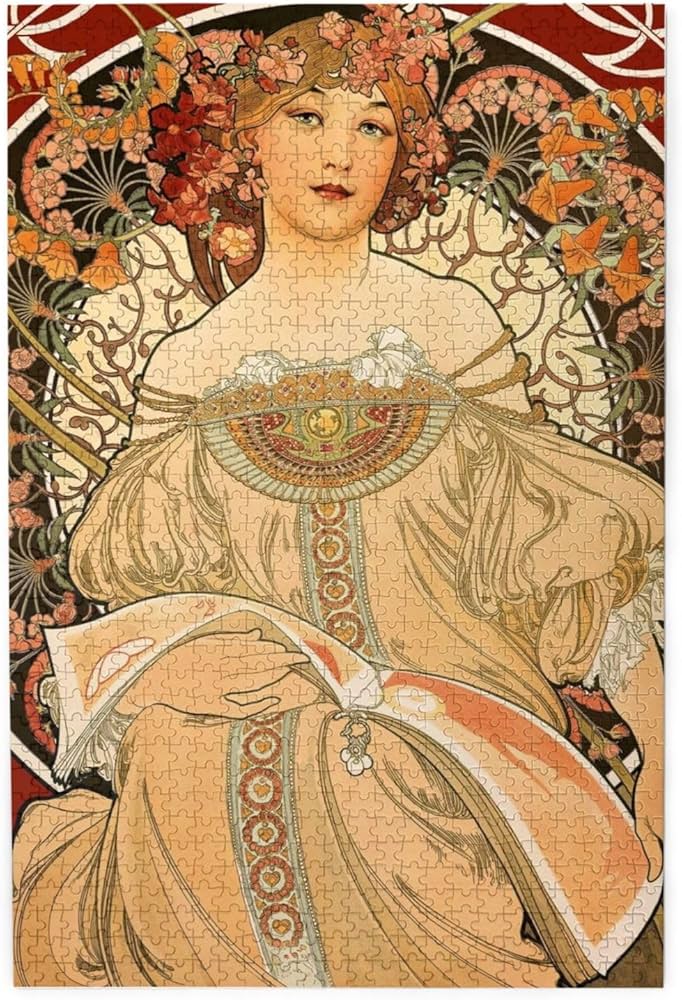 Amazon.co.jp: アルフォンス・ミュシャ『夢想』 ジグソーパズル 1000