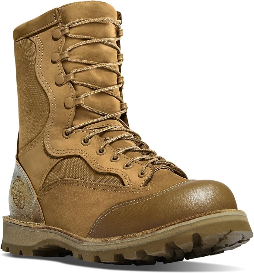 Amazon | Danner メンズ USMC Rat 8インチ ミリタリーブラウンブーツ