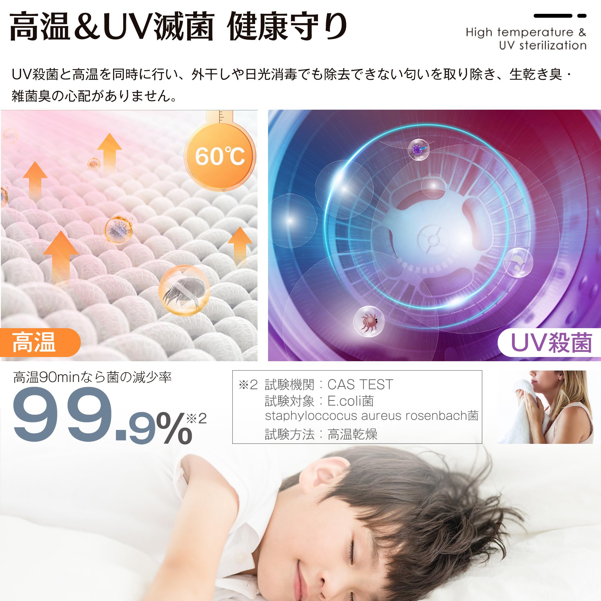 Amazon | SENTERN 小型衣類乾燥機 衣類乾燥機 小型 4kg 工事不要 乾燥