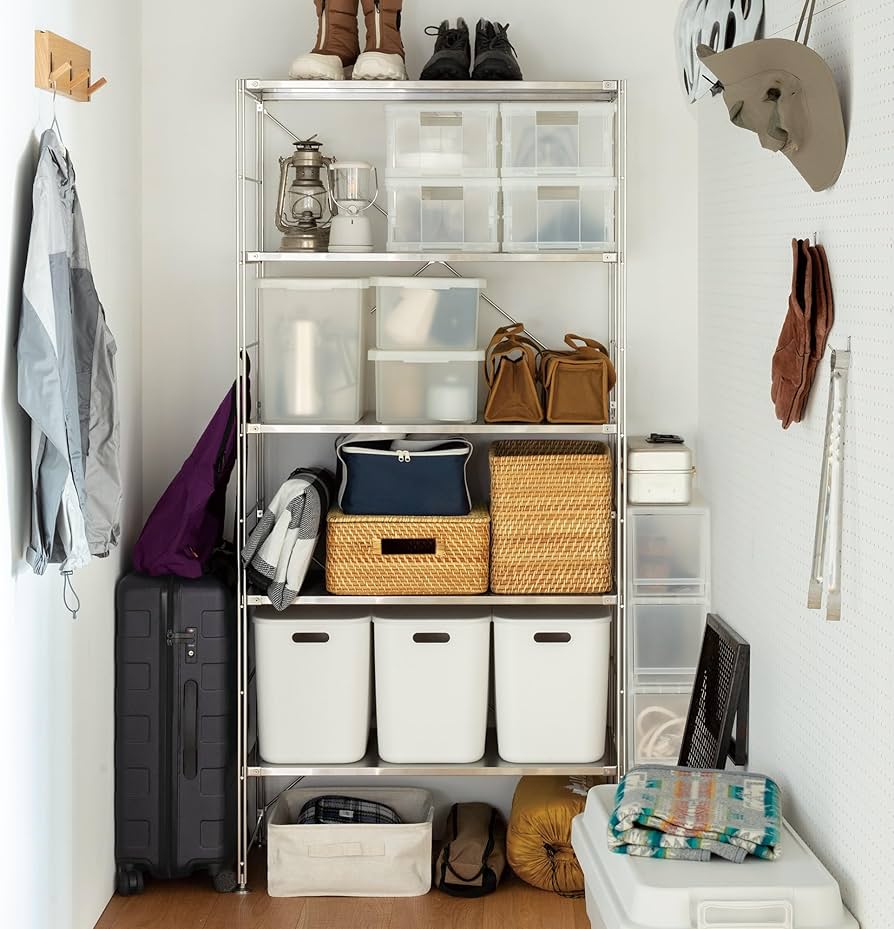 Amazon｜無印良品 ステンレスユニットシェルフ・ステンレス棚セット