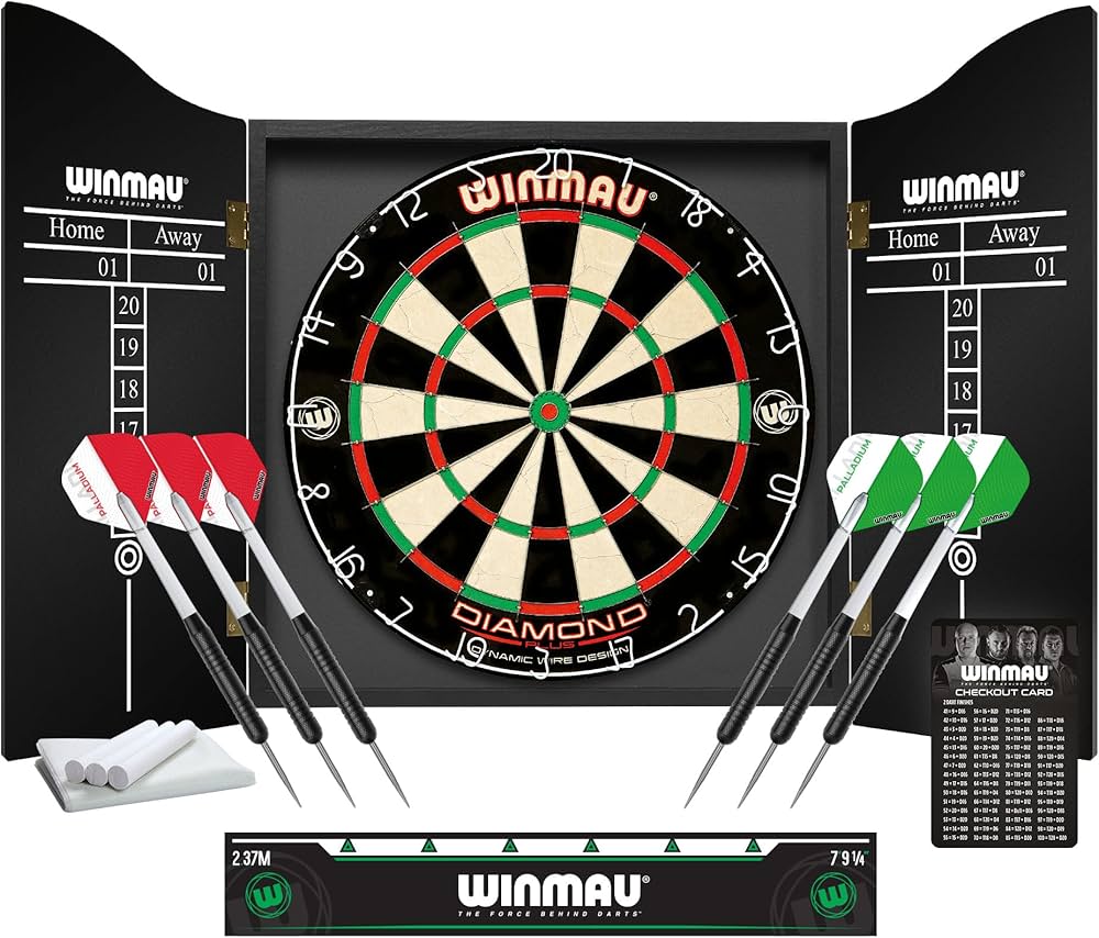 Amazon.co.jp: Winmau Professional Darts Set (Cabinet, Diamond Plus