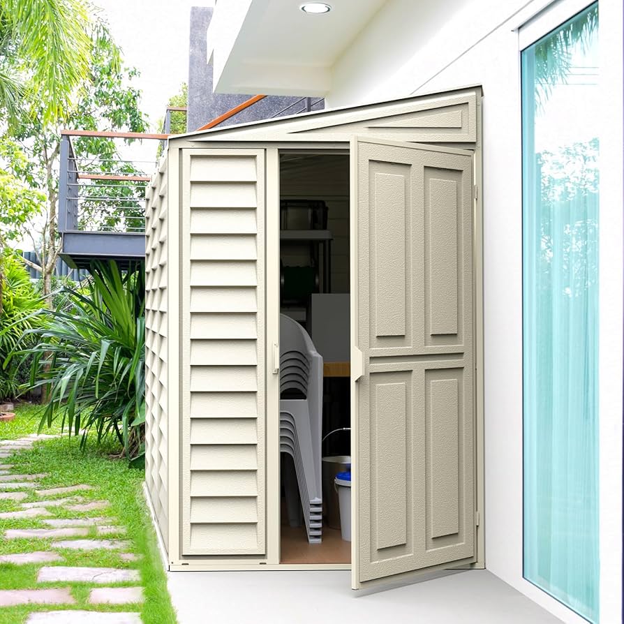 Amazon.com : SideMate, Vinyl, 4'x8', Off-White : Storage Sheds