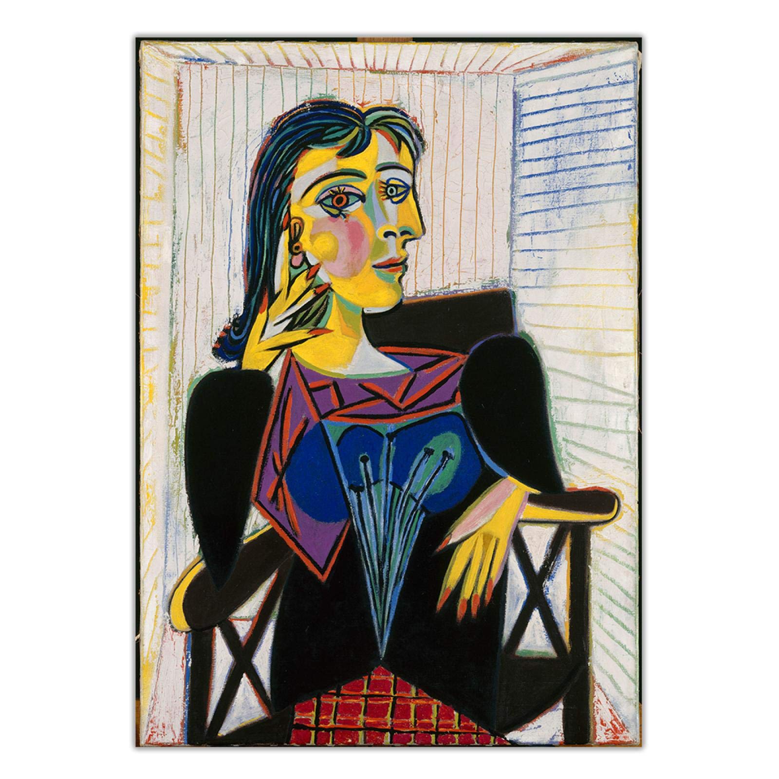 Amazon.co.jp: キャンバスアートプリント パブロ・ピカソ《ドラ