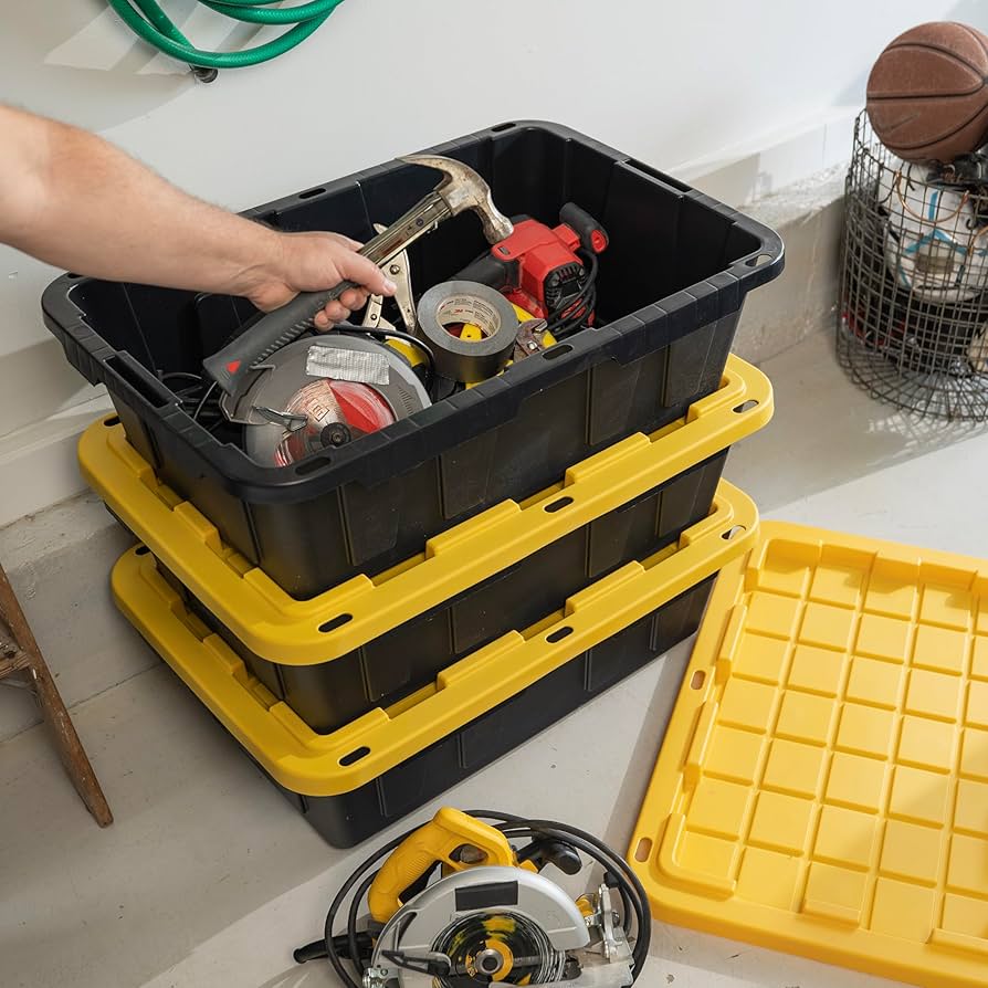 Amazon.com - CX BLACK & YELLOW, 15-Gallon Heavy Duty Tough Storage