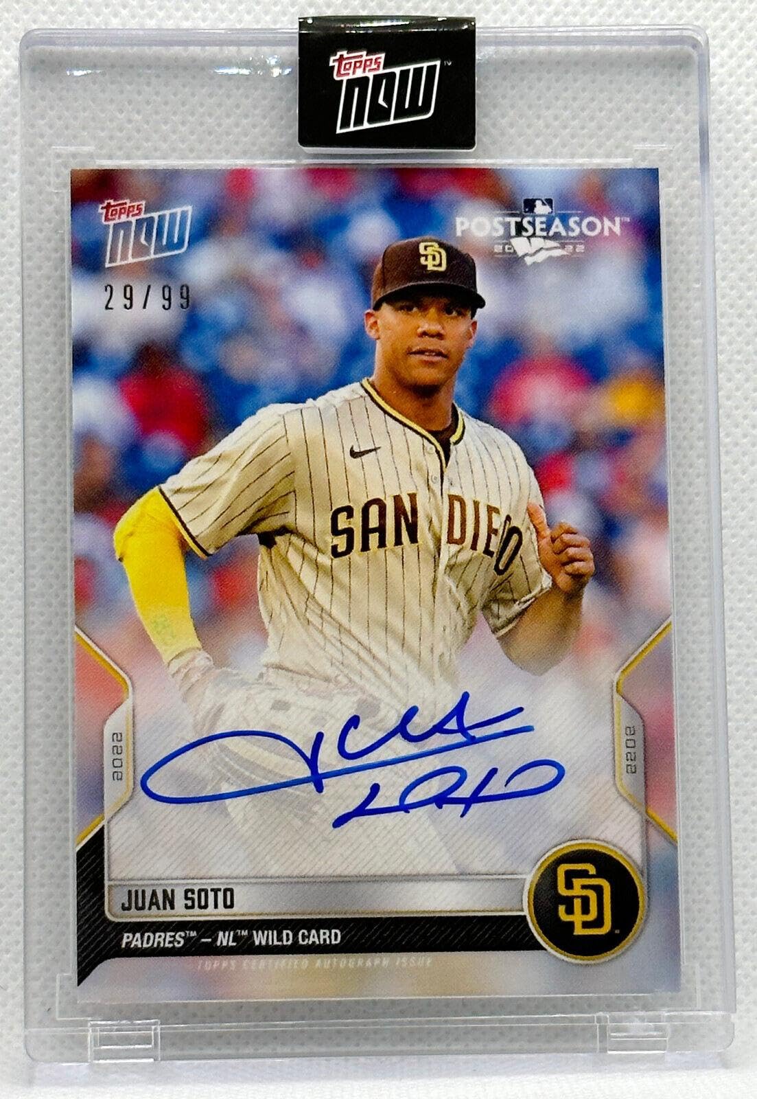 Amazon.com: Juan Soto Signed Auto Ps-102a +2022 Padres Topps Now