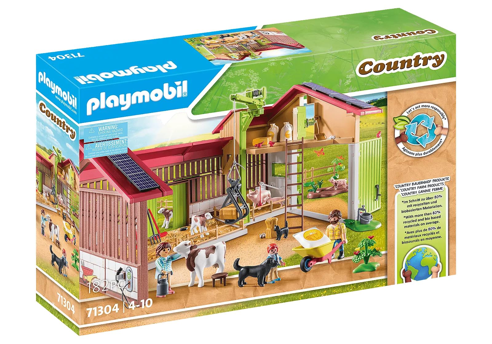 Amazon.co.jp: playmobil(プレイモービル) カントリー おおきな農場