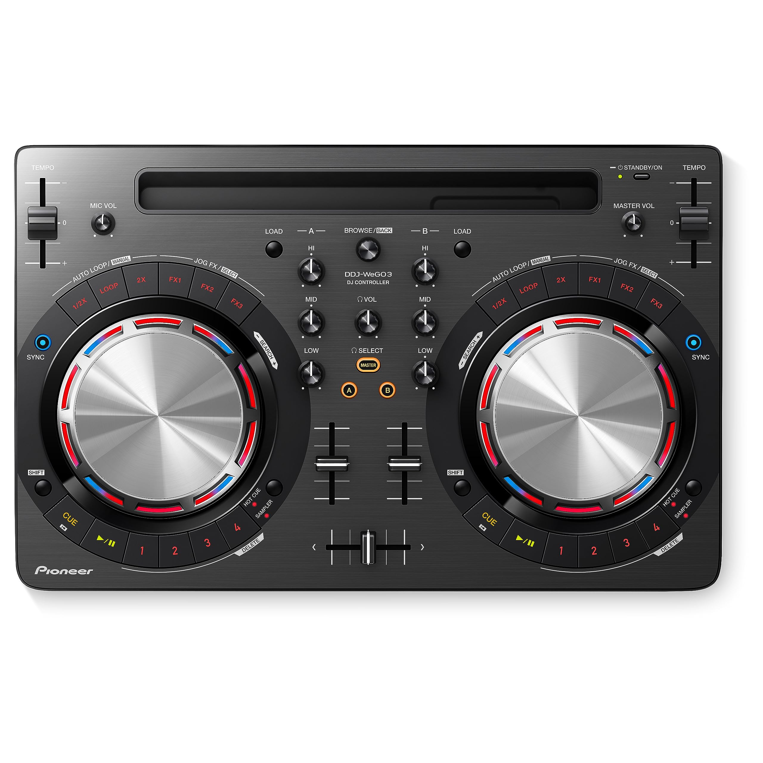 Amazon | Pioneer パイオニア DJコントローラー iOS対応 DDJ-WEGO3-K