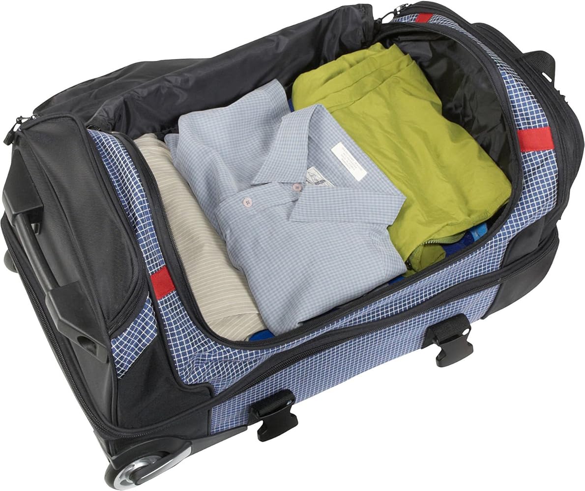 Amazon.com | Samsonite Ripstop Wheeled Rolling Duffel Bag, Blue