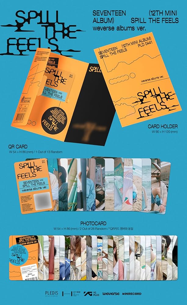 Amazon.co.jp: SEVENTEEN 12th Mini [SPILL THE FEELS (Weverse Albums