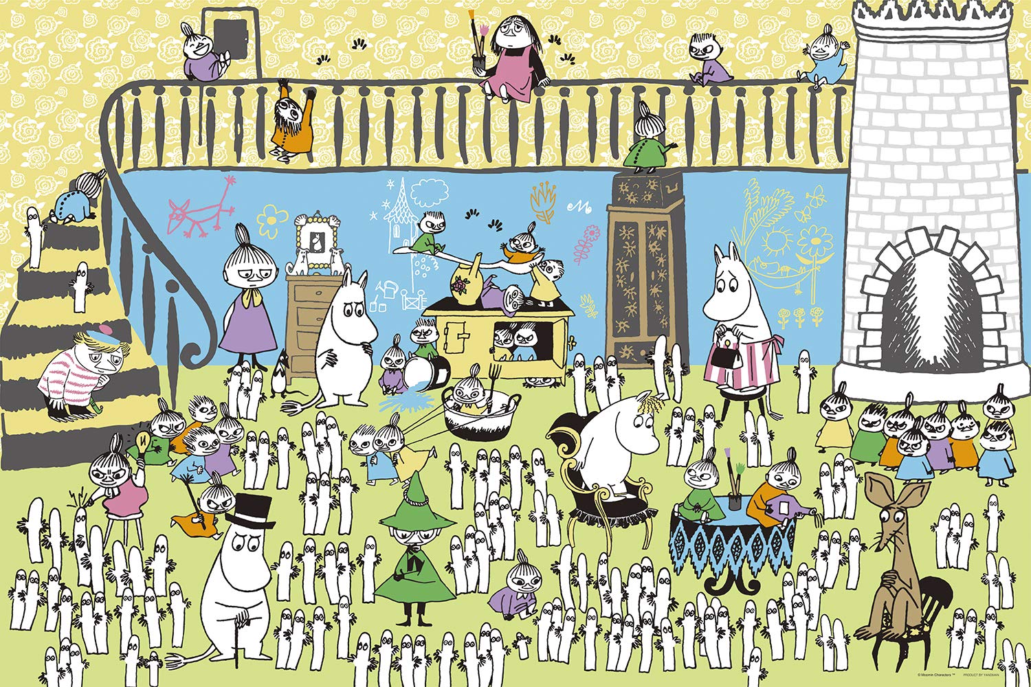 Amazon.co.jp: 1000ピース ジグソーパズル ムーミン ニョロニョロ