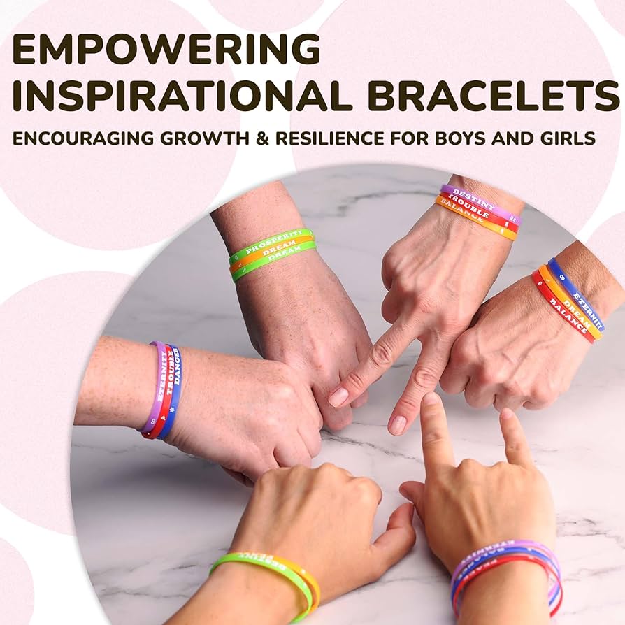 Amazon | Entervending ラバーブレスレット - 30個のシリコンリスト