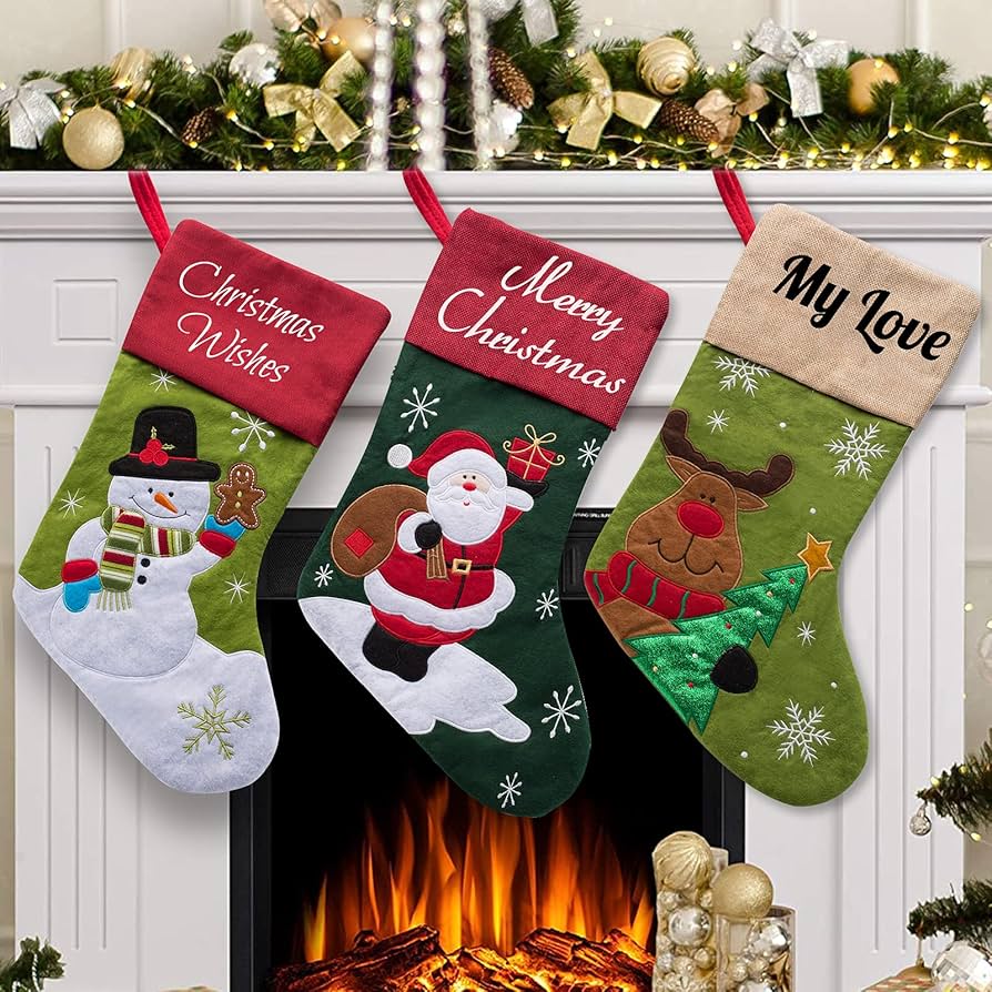 Amazon.co.jp: クリスマス ストッキング、クリスマス ソックス、サンタ