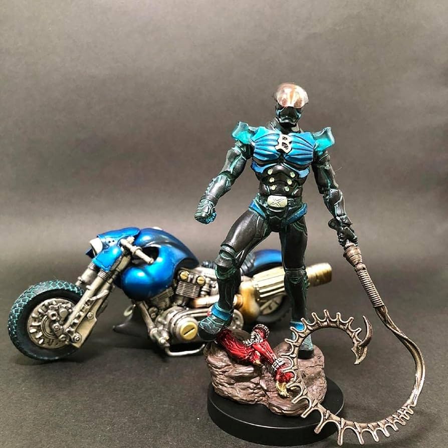 Amazon.co.jp: 匠魂 SPECIAL ハカイダー バイク セット レッド ブルー