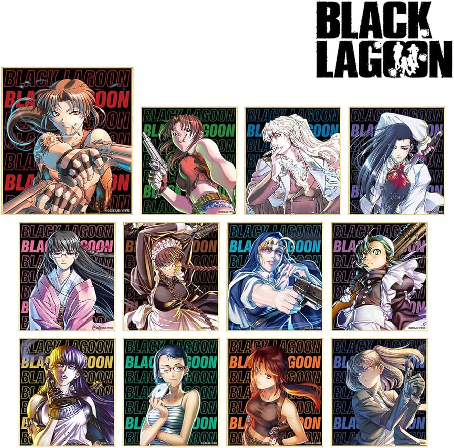 Amazon.co.jp: BLACK LAGOON トレーディング 表紙イラスト ミニ色紙 12