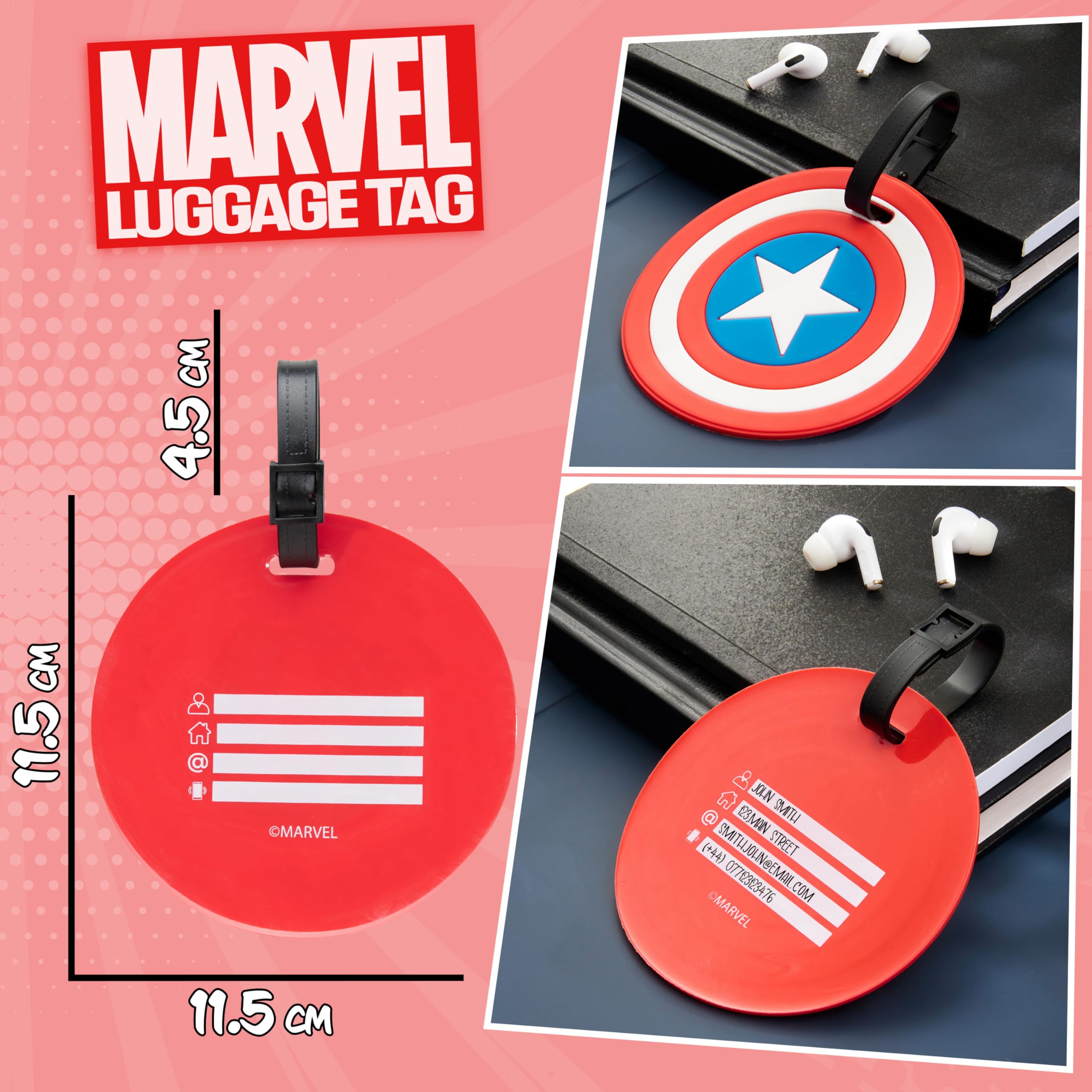 Amazon.co.jp: マーベル スーツケース用荷物タグ 旅行用手荷物識別タグ