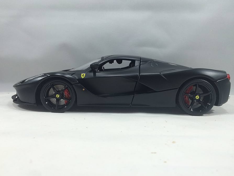 Amazon.com: Bburago Ferrari LaFerrari F70 Matt Black Signature