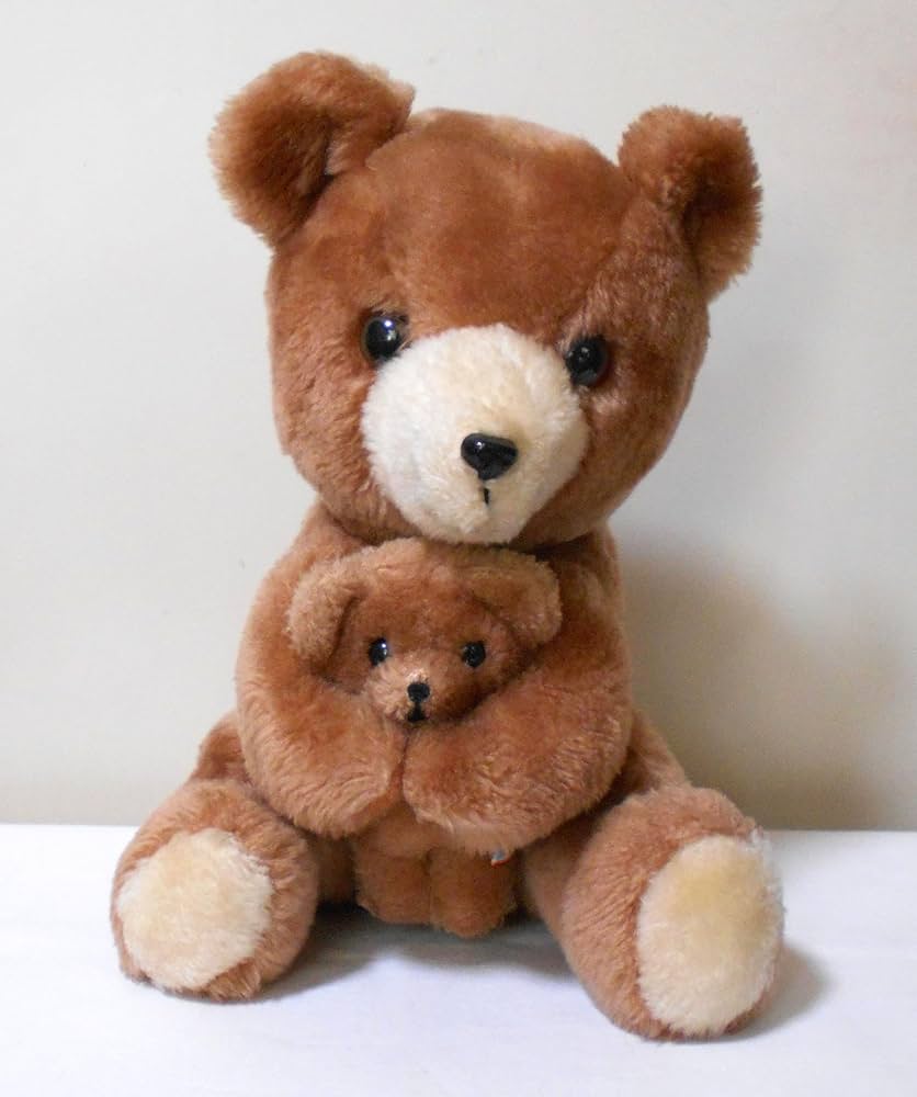 Amazon.co.jp: 親子クマ or クマのぬいぐるみを抱くクマ ぬいぐるみ R