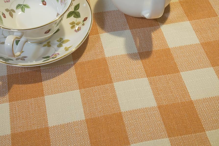 Amazon｜アイムス 円形 テーブルクロス (145cm / オレンジ) カントリー