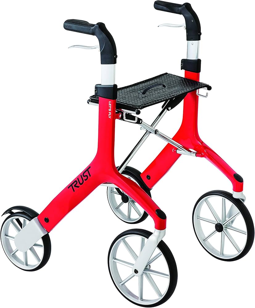 Amazon | 竹虎 【歩行車】 レッツフライ レッド | 竹虎 | シルバーカー