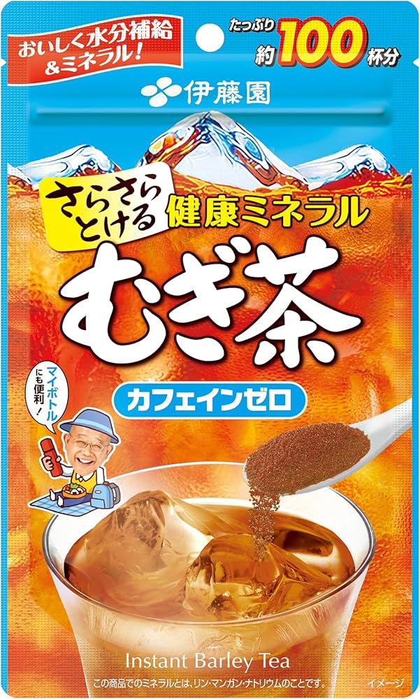 Amazon | 伊藤園 さらさらとける 健康ミネラルむぎ茶 80g 粉末