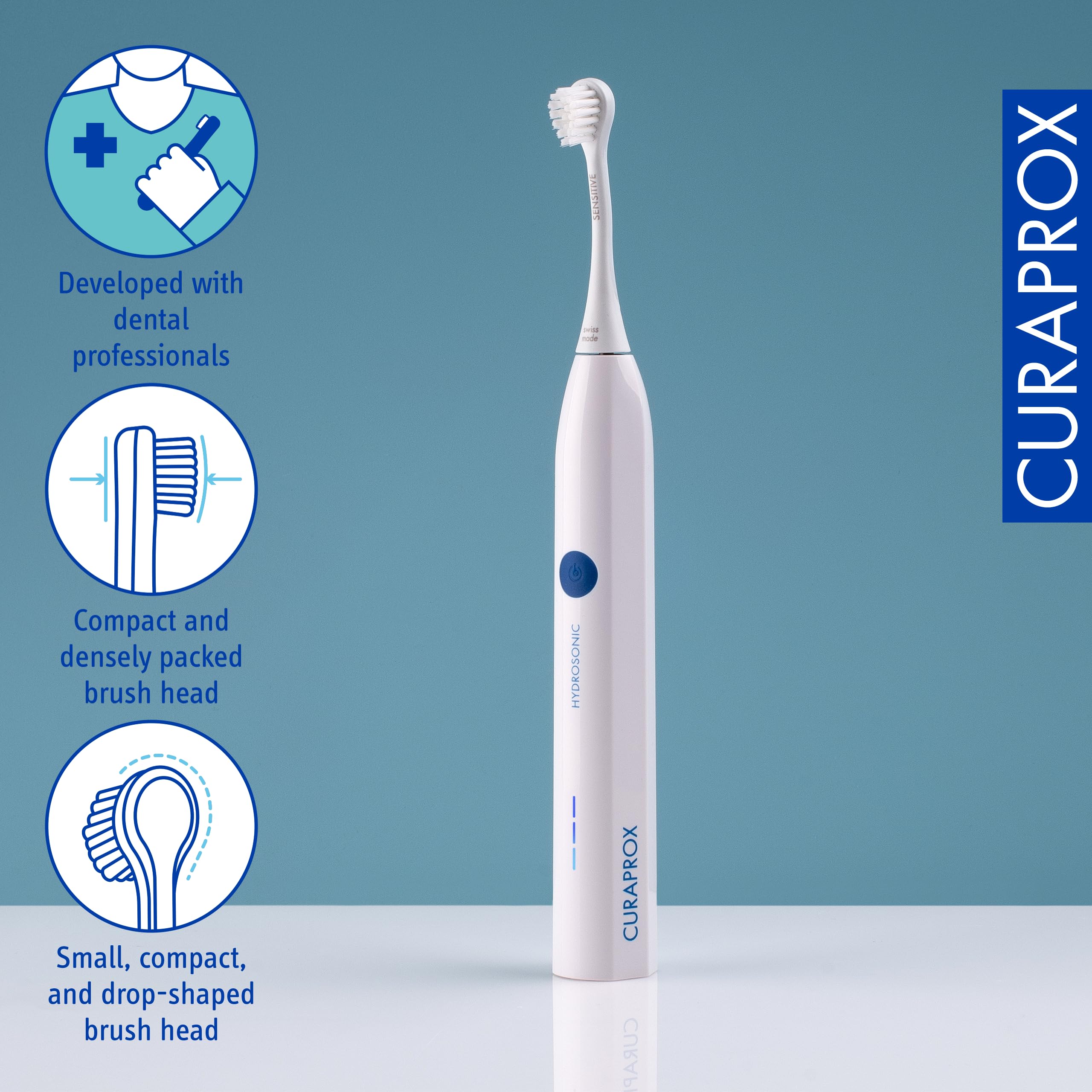 Amazon.co.jp: Curaprox Hydrosonic Easy 電動歯ブラシ 充電器と
